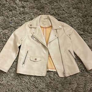ZARA girls “leather” jacket 5T